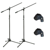 2x Thor MS003 Tripod Microphone Stand Black